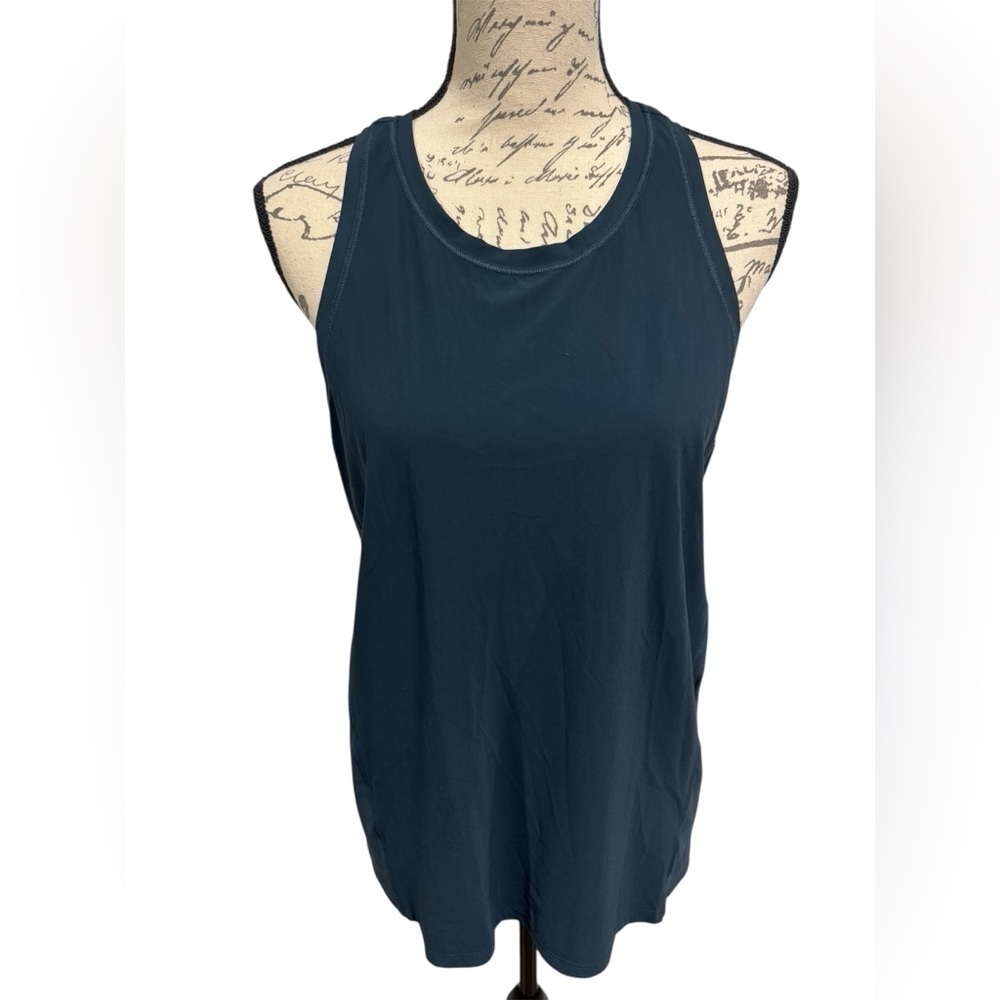 Athleta Sporty Racerback Athletic Tank Top Dark Teal Size Medium